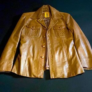 Vintage Concorde Fashions Distinctive Leather Creations Leather Coat